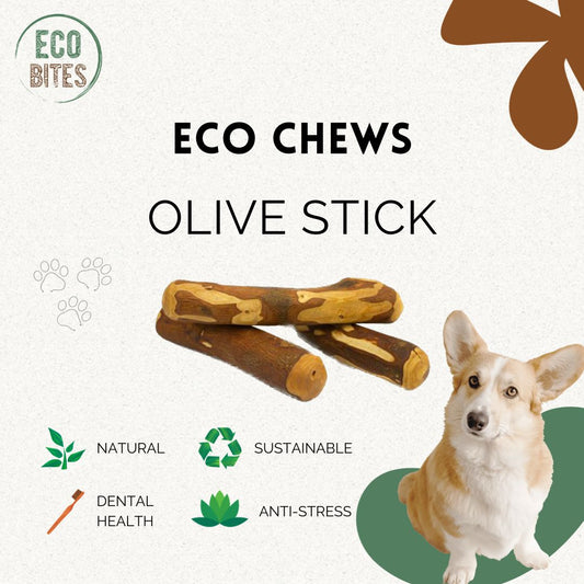 Mordedor Madera de Olivo para Perros Pequeños - Talla S