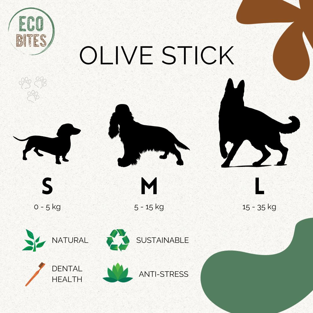 Olivenbaum-Beißring für mittelgroße Hunde –  Größe M